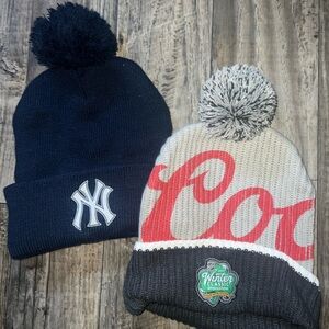 Yankees and coors light beanies bundle